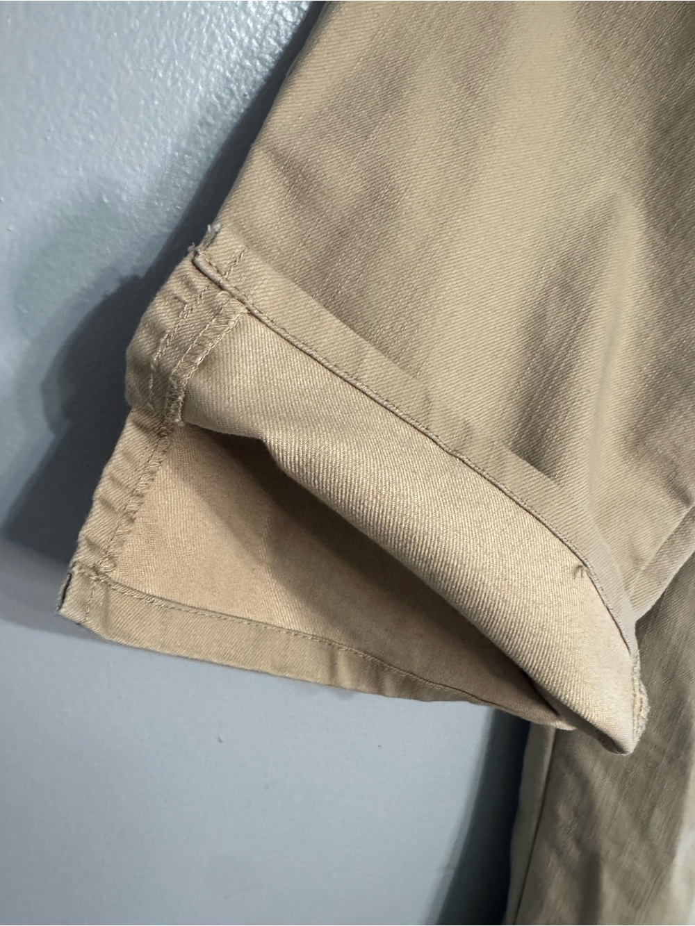 Jaclyn Smith High Rise Capri Pants Womens 14 Beige Khaki Jean-Style Stretch - Picture 12 of 12